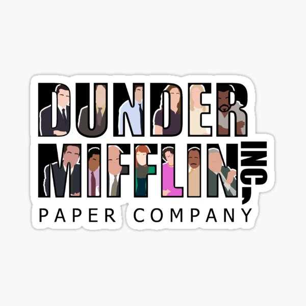  Dunder Mifflin Paper Company Logo Sticker Decal (The