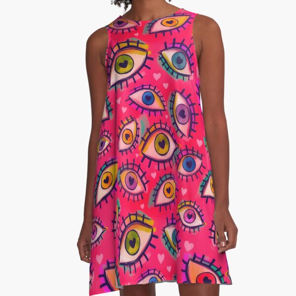 Eyes For You A-Line Dress