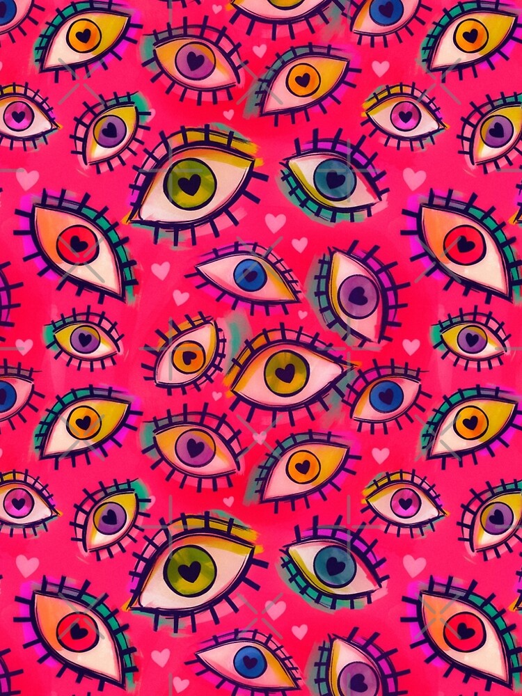 Thumbnail 4 of 4, A-Line Dress, Eyes For You designed and sold by thatartchick.