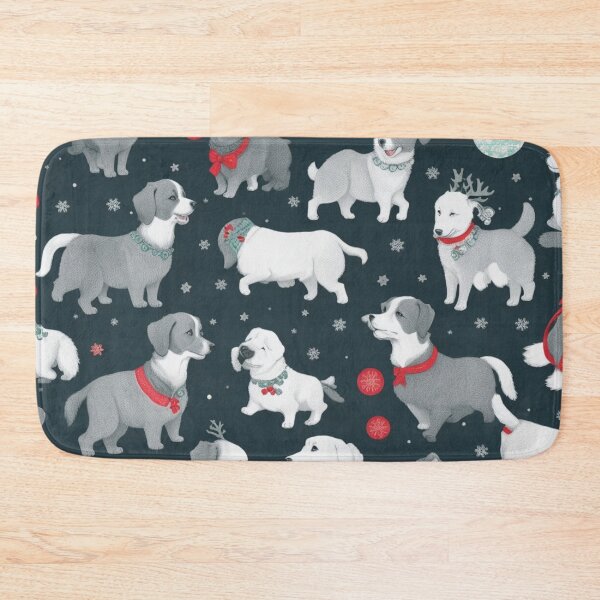 Item preview,    black pug christmas designed and sold by Petsthetic.