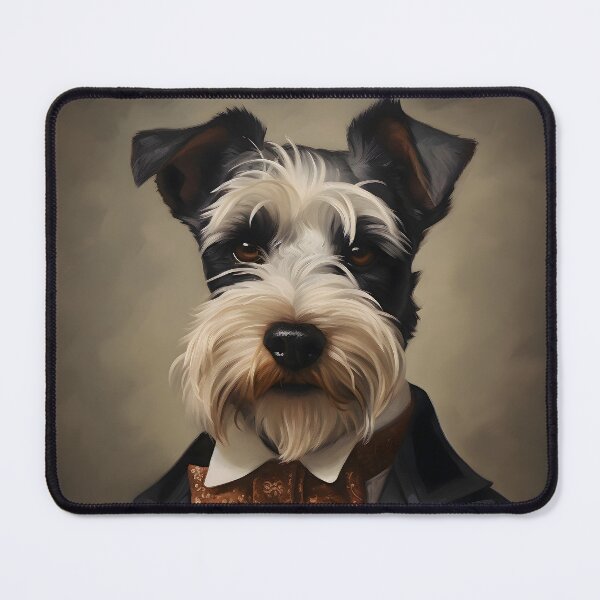 Item preview, Dapper Mini Schnauzer Portrait Art designed and sold by ConfettiSkyArt.