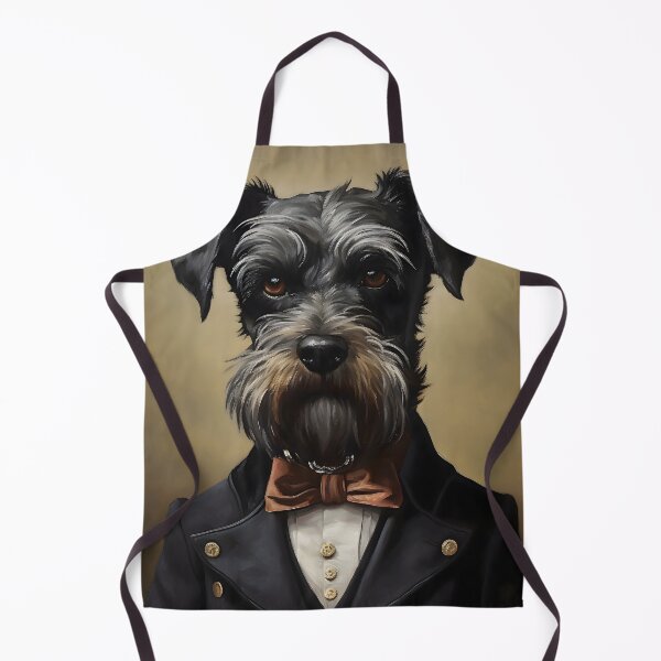 Artikelvorschau, Elegante Minischnauzer-Porträtkunst entworfen und verkauft von ConfettiSkyArt.