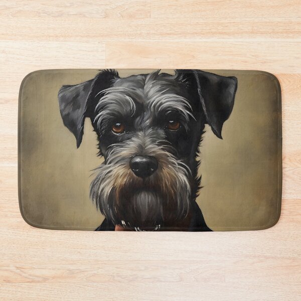 Item preview, Dapper Mini Schnauzer Portrait Art designed and sold by ConfettiSkyArt.