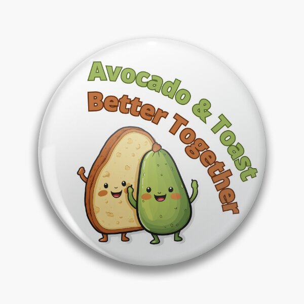 Artikelvorschau, Avocado und Toast besser zusammen Frühstückszeit Gesundes Essen Lustiges Zitat entworfen und verkauft von MartynGrey.