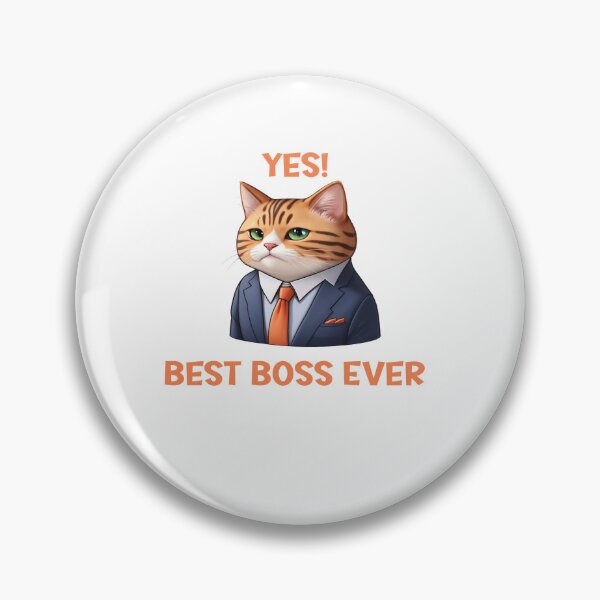 Item preview, YES Best Boss Ever cat designed and sold by jkrphoto.