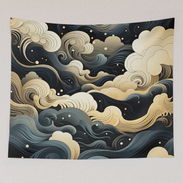Item preview, Visual Harmony: A Drawing That Combines Elegant Patterns and Waves designed and sold by Belltwon.
