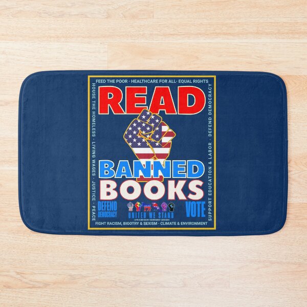 Item preview, PMD01034 Progressive Movement Designs patriotic American Read Banned Books design shows you support democracy and you are against censorship for Progressive Democrats Liberals Teachers Educators designed and sold by ProgressiveLeft.