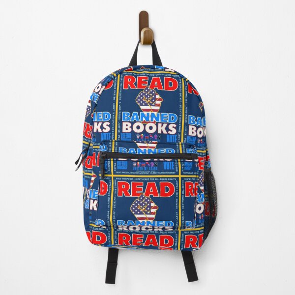 Item preview, PMD01034 Progressive Movement Designs patriotic American Read Banned Books design shows you support democracy and you are against censorship for Progressive Democrats Liberals Teachers Educators designed and sold by ProgressiveLeft.