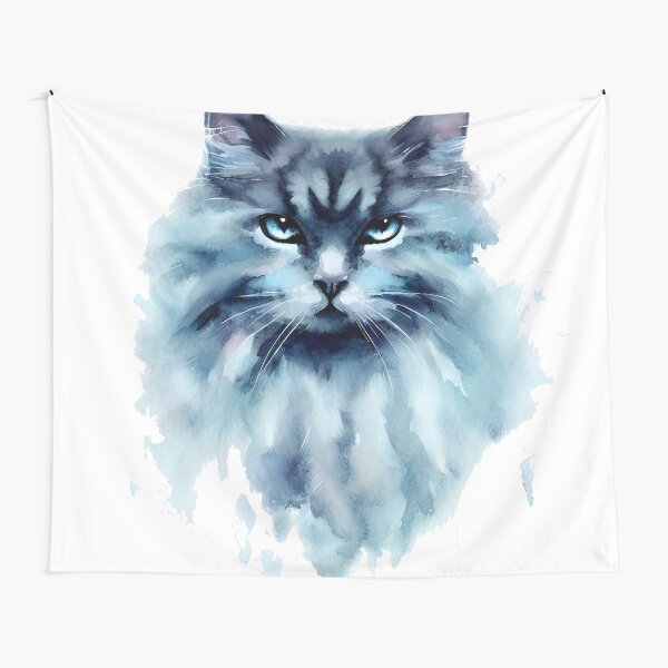Artikel-Vorschau von Blaue Katze Aquarell, designt und verkauft von HcnDesigner.
