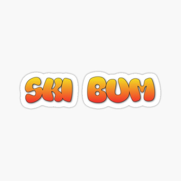 Ski Bum Sticker