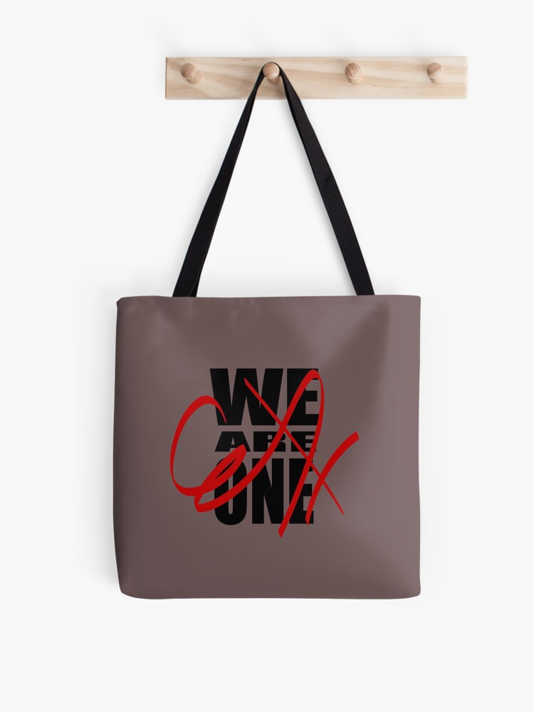 Thumbnail 1 of 2, Tote Bag, We Are One (in black) designed and sold by ANGELSONLY.