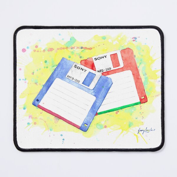 Item preview, "Floppy Disks" Water Color by Gary Lovelace designed and sold by Gary Lovelace.