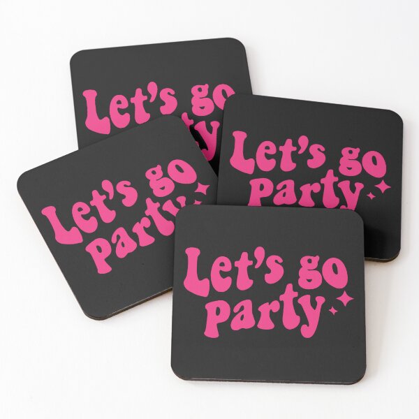 Item preview, Let's go party groovy pink text designed and sold by julexy.