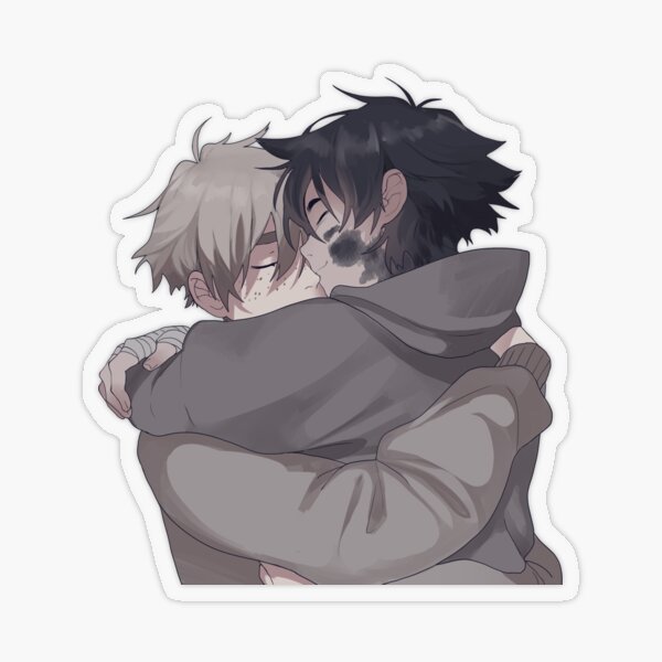 Slade & Cali hug Transparent Sticker