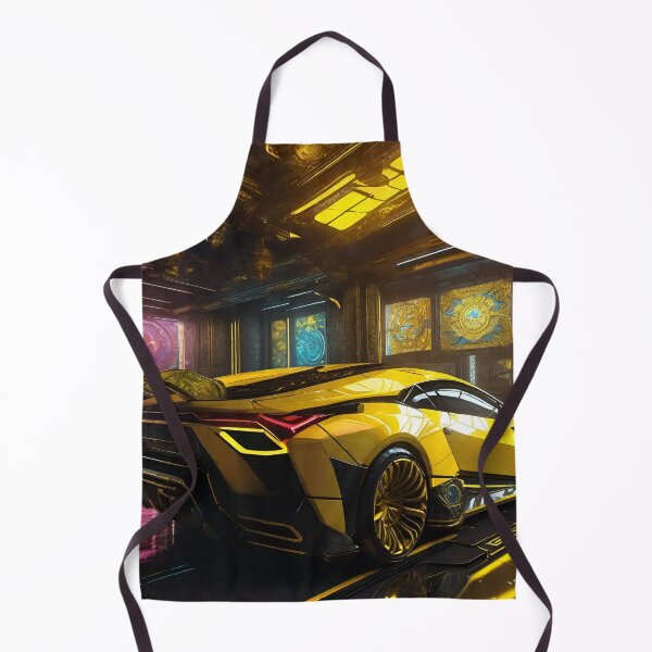 Item preview, Fast Car in Yellows - Cyber City Scene designed and sold by Delerat7.