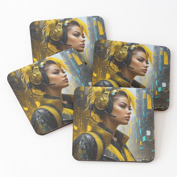 Item preview, Future Girl in Yellows - Cyber City scene designed and sold by Delerat7.