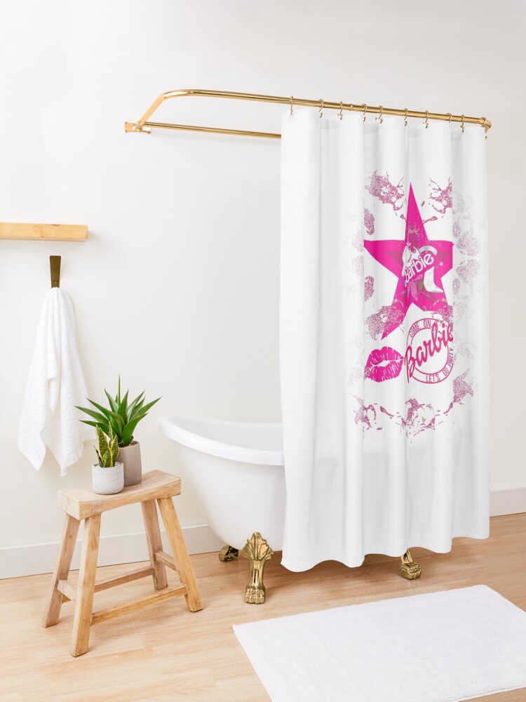 Disover barbie girl barbie world Shower Curtain