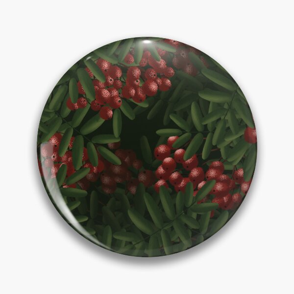 Item preview, Rowanberry tree on dark green designed and sold by Smetankinaart.