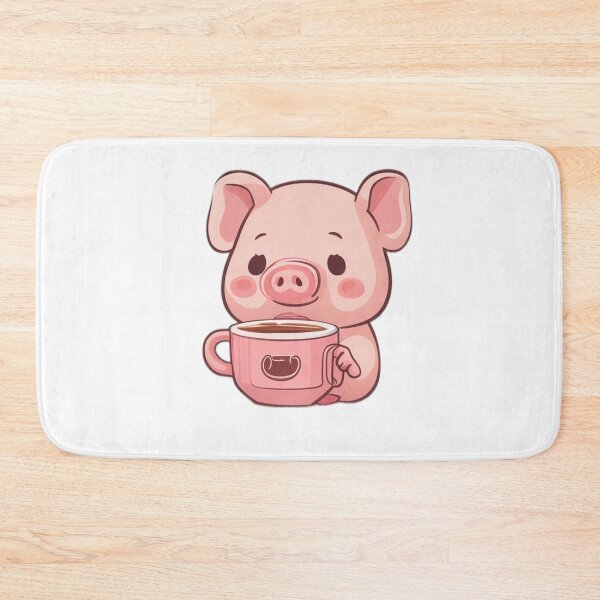 Item preview, Sweet Cute piggy with coffee designed and sold by Majkel & Majkel.