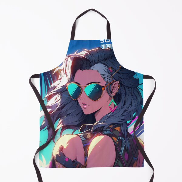 Item preview, 90s Anime Girl Brianna in Miami: A Nostalgic Sunshine Escape! designed and sold by RIAiCreations.