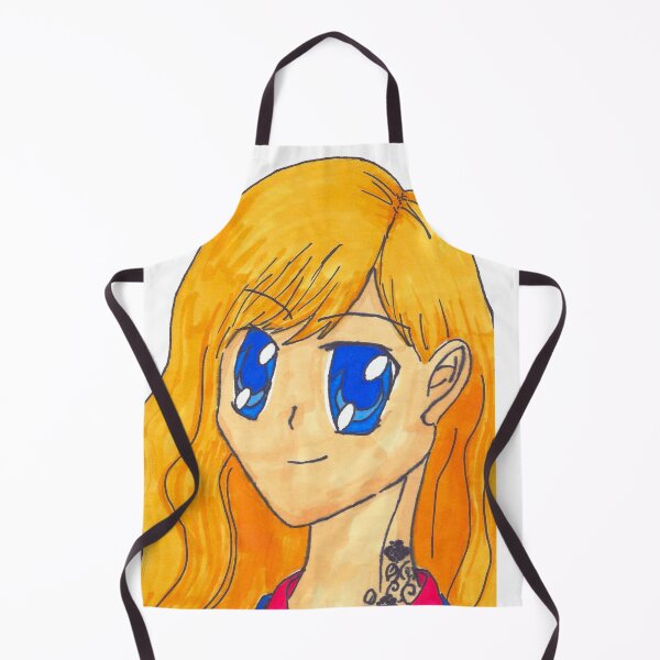 Item preview, Blonde woman with blue eyes and tattoo designed and sold by Anmioma.