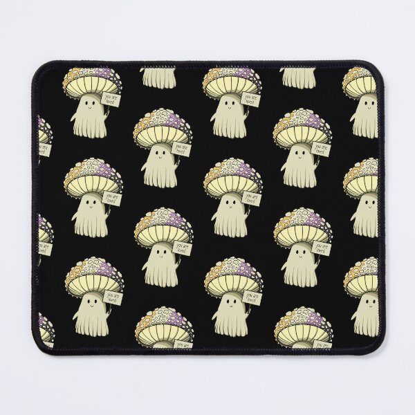 Item preview, You Are Loved Nonbinary LGBT Pride Mushroom Ghost designed and sold by seeliecastle.