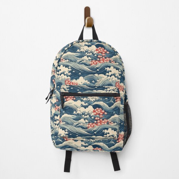 Item preview, Japanese Waves and Sakura Blossom designed and sold by RetroPrints.