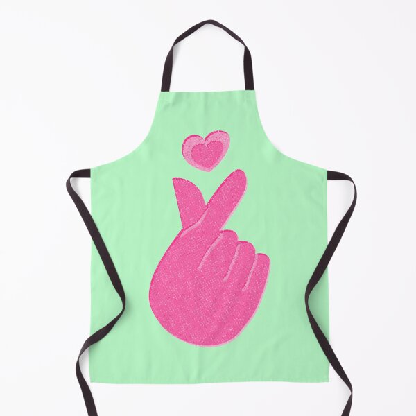 Item preview, Pink and Green Finger Heart designed and sold by Charlottieloux.