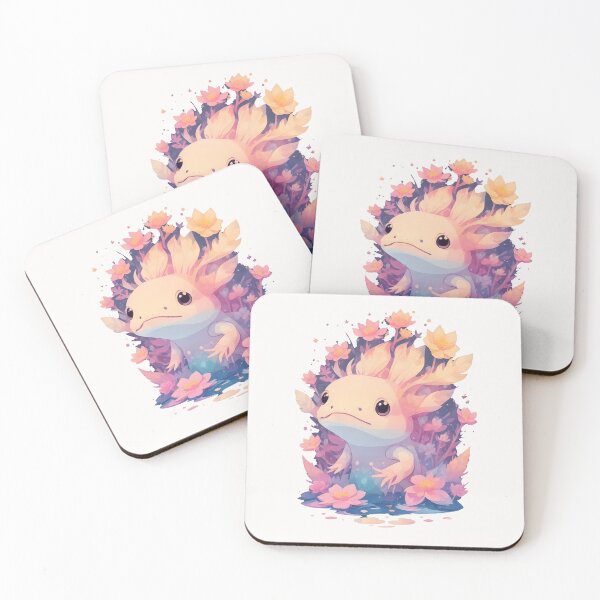 Item preview, Floral Fantasia: Axolotl Amidst Blooms designed and sold by Bulbuc.