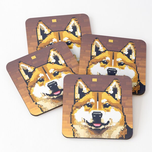 Item preview, Dogecoin Cryptocurrency Pixel Art designed and sold by CM7Designs.