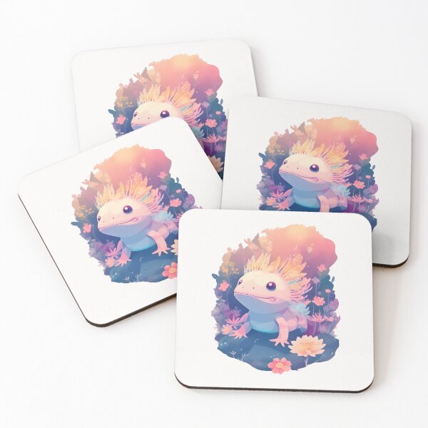 Item preview, Fantasia: Axolotl Among Blooms designed and sold by Bulbuc.