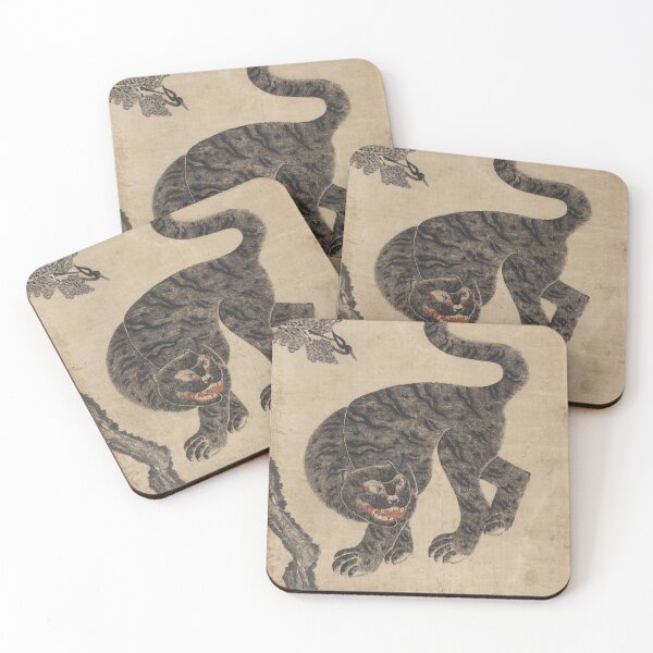 Item preview, Tiger art Korean art Home Decor for Animal Vintage Wall art Tiger painting designed and sold by allpalgo.