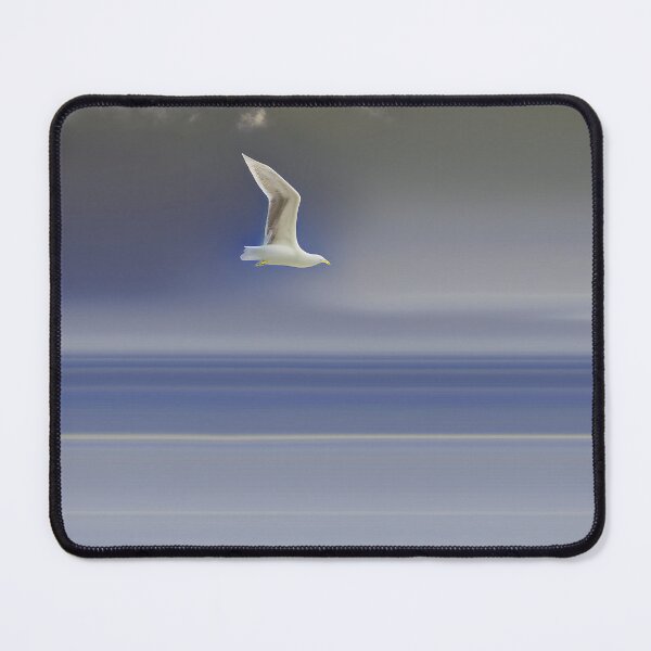 Item preview, Flying Coastal Bird - Seagull in Flight - Minimalist Coastal Décor 3 of 4 designed and sold by Beachy.