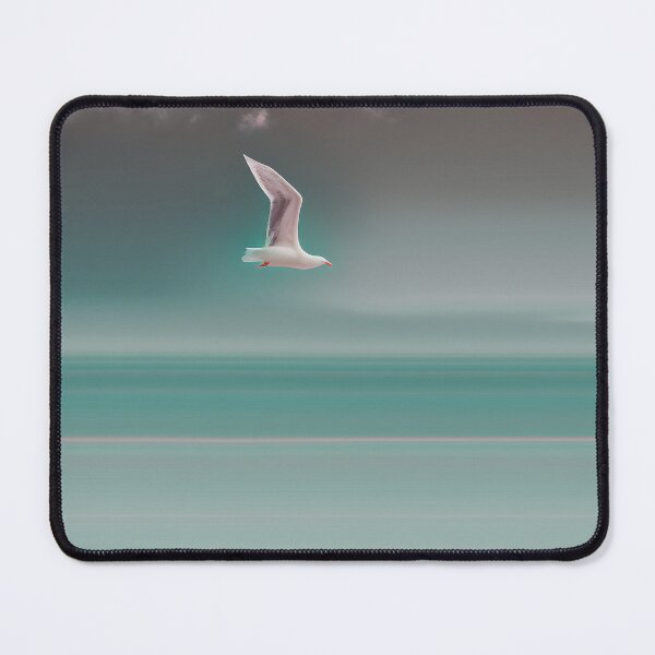 Item preview, Flying Coastal Bird - Seagull in Flight - Minimalist Coastal Décor 4 of 4 designed and sold by Beachy.