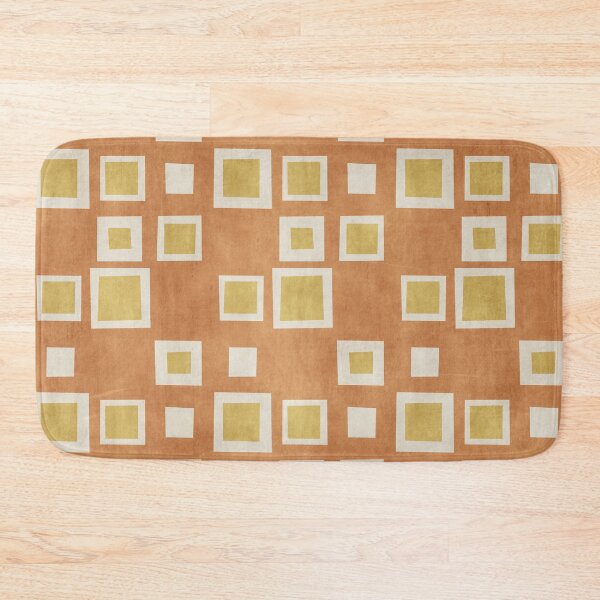 Item preview, Abstract Wobbly Squares Pattern Yellow Orange designed and sold by FAROSSTUDIO.