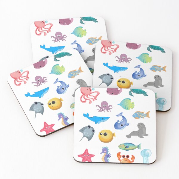 Item preview, happy sea animals designed and sold by New-Art23.
