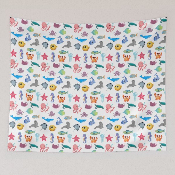 Item preview, happy sea animals designed and sold by New-Art23.