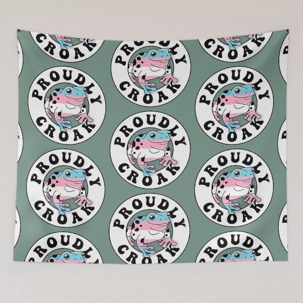 Item preview, Proudly Croak Froggy - Transgender designed and sold by BlissAndKittens.