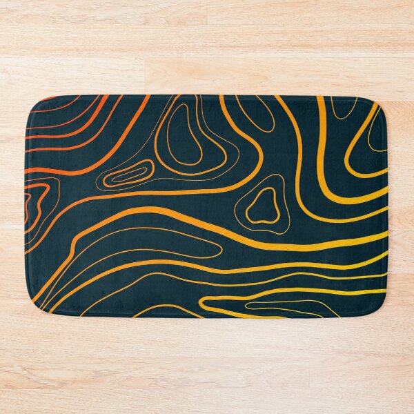 Item preview, Bright Ombre Topographical Line Art designed and sold by art-by-soma.