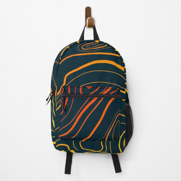 Item preview, Bright Ombre Topographical Line Art designed and sold by art-by-soma.