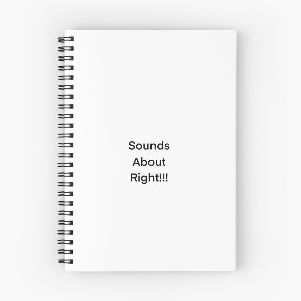 Item preview, A white screen with the words sounds about right. designed and sold by lukesubbby.
