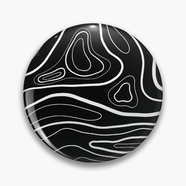 Item preview, Black and White Topographical Line Art designed and sold by art-by-soma.