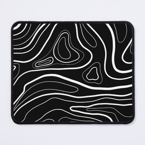Item preview, Black and White Topographical Line Art designed and sold by art-by-soma.