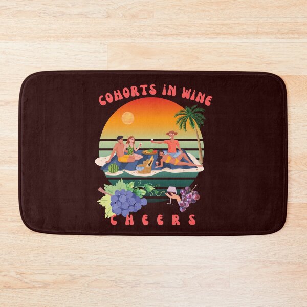 Item preview, cohorts in wine cheers with sunset. designed and sold by MCanderart.