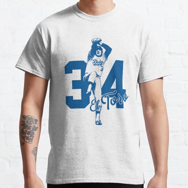 SALE!!! Fernando Valenzuela #34 Dodgers Legendary Name & Number T-Shirt  S_5XL