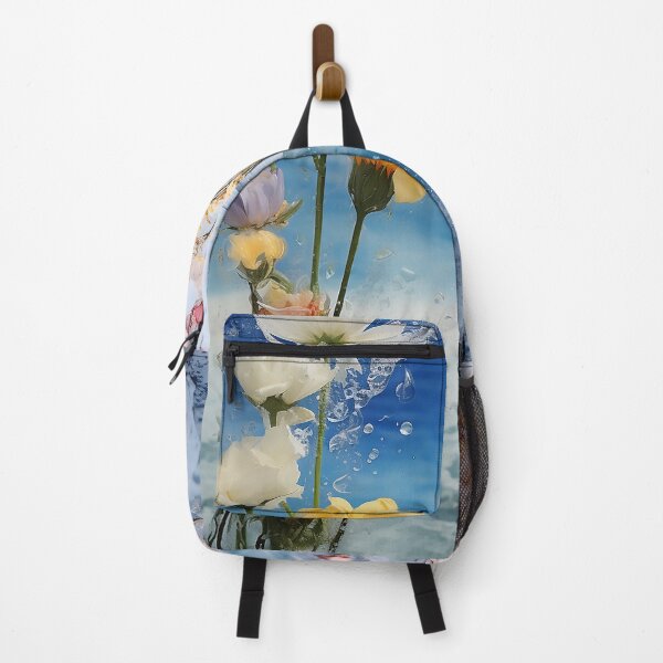 Item preview, Two images of flowers and sea collage designed and sold by WallWhimsyWorks.
