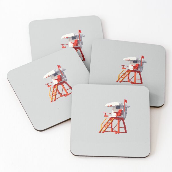 Item preview, Pixel Lifeguard Chair Design Print  designed and sold by randomtdesigns.