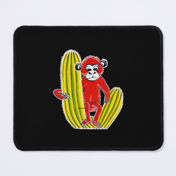 Item preview, RED MONKEY SITTING ON A YELLOW CACTUS by dePace' designed and sold by mrpropcake.