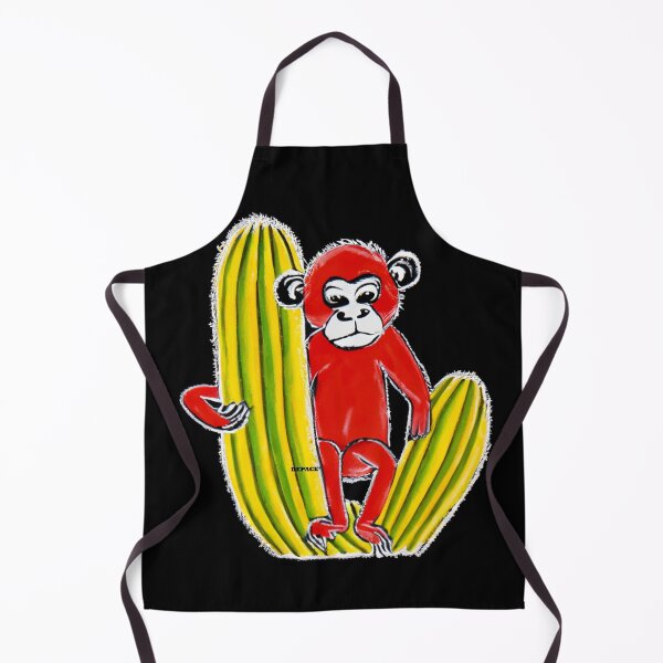 Item preview, RED MONKEY SITTING ON A YELLOW CACTUS by dePace' designed and sold by mrpropcake.
