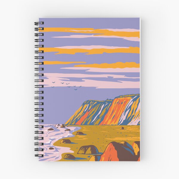 Item preview, Gay Head Cliffs on Martha's Vineyard Cape Cod in Massachusetts USA WPA Art Poster  designed and sold by patrimonio.